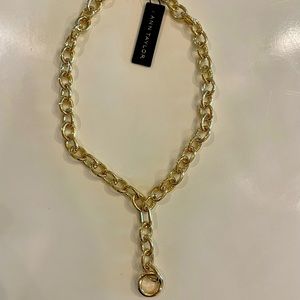 Ann Taylor gold chain link necklace